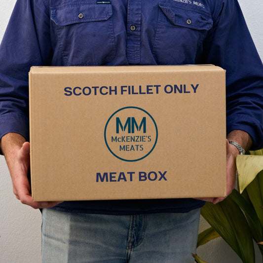 Halal Scotch Fillet Only Meat Box | McKenzie's Meats