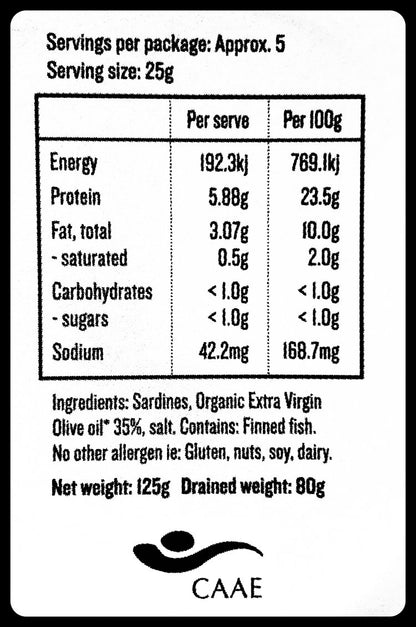 Sardines in Olive Oil by Good Fish | McKenzie's Meats